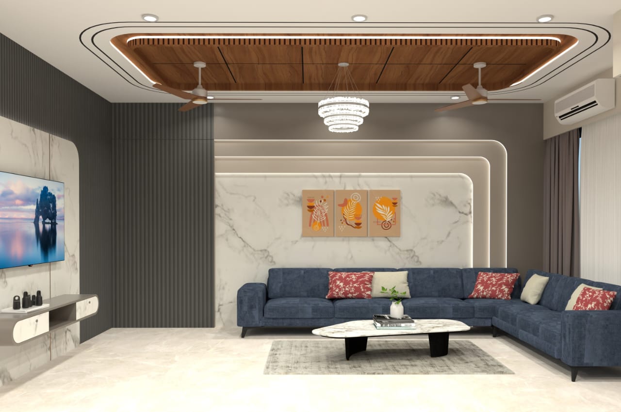 Elegant luxury living room interior